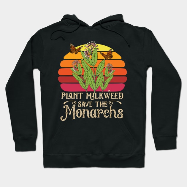 Monarch Butterfly Plant Milkweed Gift Hoodie by USProudness